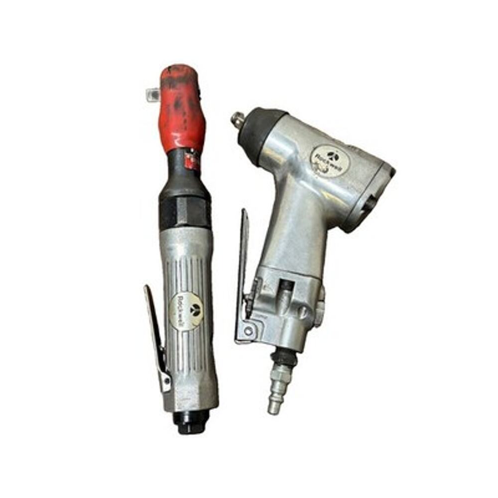 Rockwell air tools lot of 2 - 2708 ratchet wrench 3/8 and 2701 impact wrench 1/2